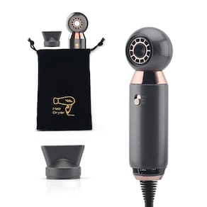 Secador de cabelo Orlif Professional 800W cinza leve e compacto