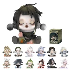 Bonecos de ação POP MART SKULLPANDA The Ink Plum Blossom