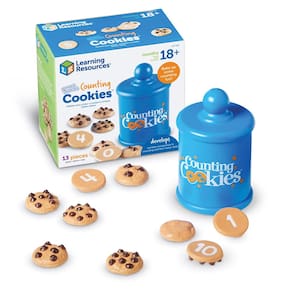 Recursos de aprendizagem de brinquedos: cookies de contagem inteligente de 13 peças para mais de 18 meses