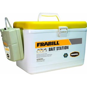 Caixa de isca Frabill com aerador, refrigerador de isca viva com capacidade de 8L