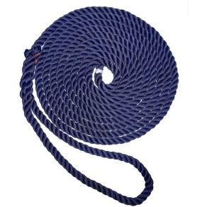 Dock Line New England Ropes Premium de 3 cordas 5/8" 4,6 m