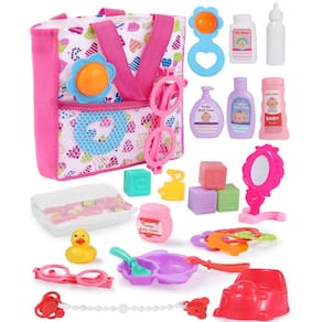 Conjunto de acessórios para bonecas GAGAKU, pacote com 23 unidades, Feeding & Caring