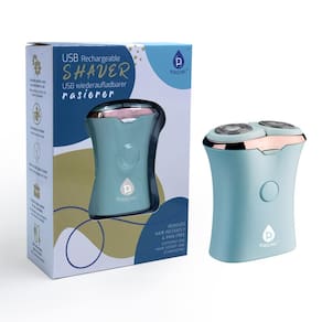 Barbeador elétrico Pursonic USB recarregável para mulheres