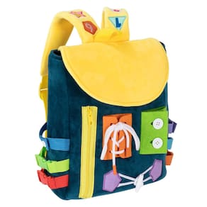 Mochila infantil Busy Board White Dolphin Toys Grey