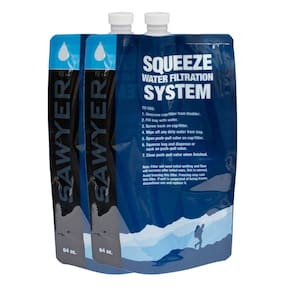 Bolsa de filtragem de água, pacote com 2 unidades, Sawyer SP114, 1,9 L para Squeeze