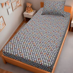 Jogo de Cama Solteiro Kids 2 Pçs Doce Vida Malha 70% Algodão 30% Poliéster