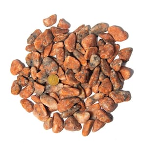 1 kg Calcita Laranja Cascalho Batido Pedra M 20 a 35mm TipoB