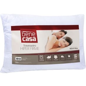 Travesseiro Hiper Firme Tecido Matelassado 50x70cm 100% Poliéster