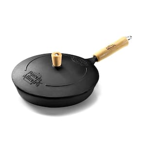 Frigideira Tradição Ferro Cabo Madeira PanelaMineira TF 24cm