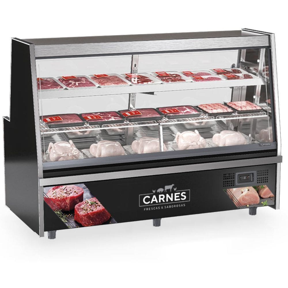 Balcão de Frios e Avícola Aquecido 2MT GRTA200A Inox Gelopar 220V