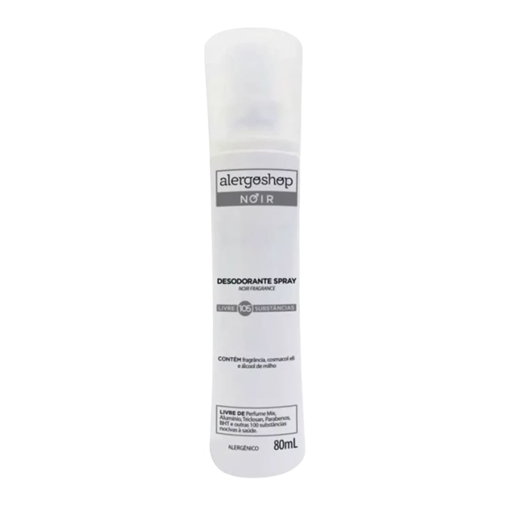 Desodorante Spray Masculino Noir Hipoalergênico Alergoshop 80ml