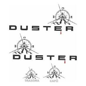 Kit Adesivos Duster Adventure Faixa Lateral Capo E Tampa Cor