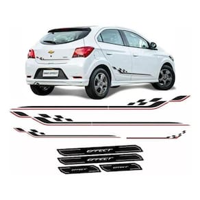 Adesivo Faixa Traseira Onix Effect Branco 2017/2019 Soleira