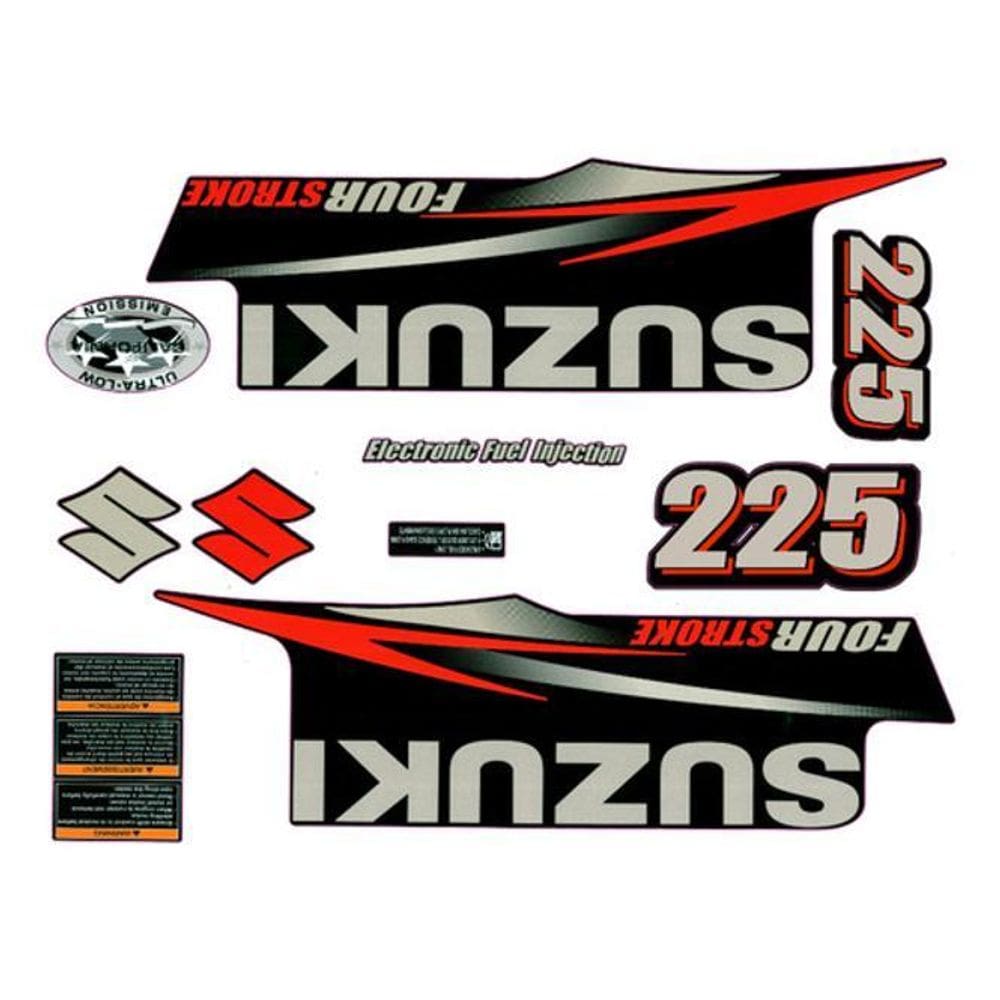 Kit Adesivos Motor Suzuki Four Stroke 225