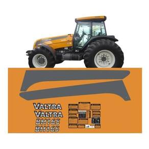 Kit Adesivo Faixas Compatível Trator Valtra Bh165+ Etiquetas