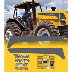Kit Adesivo Faixas Compatível Trator Valtra Bh165+ Etiquetas