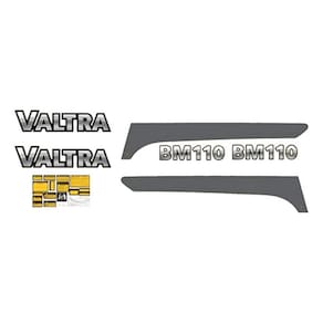 Kit Adesivos Faixas Etiquetas Trator Valtra Bm110 Bm 110 Cor