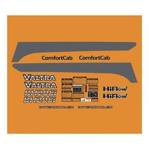 Kit Adesivos Compatível Trator Valtra Bh205I Confortcab