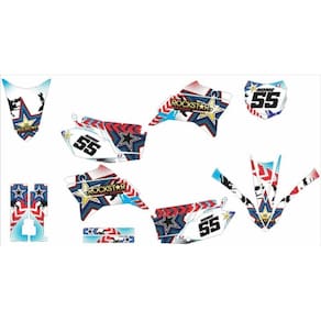 Kit Adesivo Moto Cross Trilha Ttr 230 Personalizado Lm149
