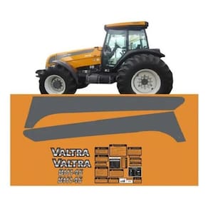 Kit Adesivo Faixas Compatível Trator Valtra Bh145+ Etiquetas