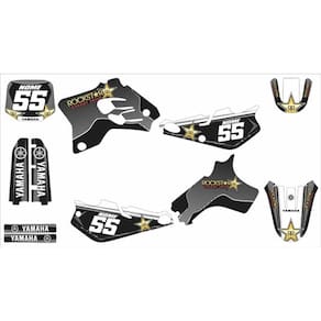 Kit Adesivo Moto Cross Trilha Yz 80 19932001 Preto Lm222