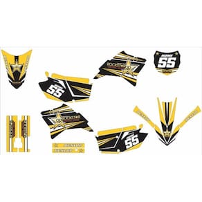 Kit Adesivo Moto Cross Trilha Ttr 230 Rockstar Lm161