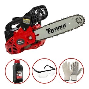 Motosserra Gasolina Toyama Tcs25x 25cc Super Leve p/ Corte de Madeira, Construção Civil, Corte de Lenha, Poda de Galhos