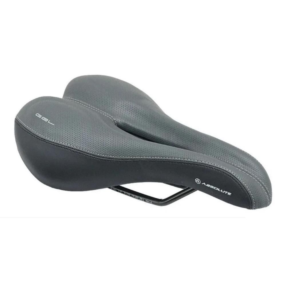 Selim Vazado com Gel 268x174mm Preto/Cinza