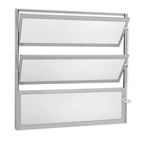 Janela Basculante 2 Basc Alumínio Branco 60x80x2,5cm Fortsul