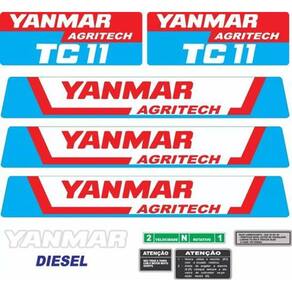 Kit Adesivos Yanmar Tc11 Agritech Para Microtrator