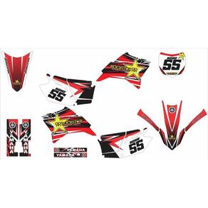 Kit Adesivo Moto Cross Trilha Ttr 230 Vermelho Lm195
