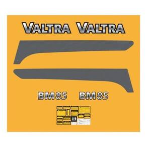 Kit Adesivo Compatível Trator Valtra Bm85 Completo+ Etiqueta