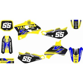 Kit Adesivo Moto Cross Trilha Yz 80 1993/2001 Amarelo Lm224