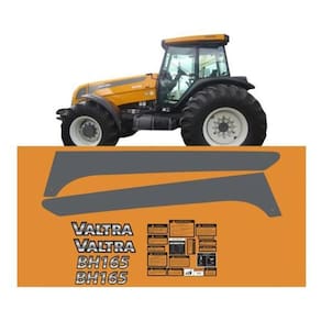Kit Adesivo Faixas Compatível Trator Valtra Bh165+ Etiquetas
