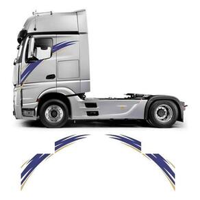 Adesivos Faixas Lateral Personalizada Caminhões Cm49