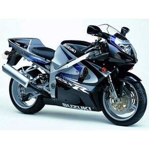 Kit Completo Adesivos Suzuki Gsxr 750 2000 Moto Preta/Prata