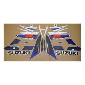 Kit Completo Adesivos Gsxr Azul E Branca 10004Ab