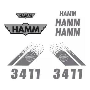 Kit Adesivos Hamm 3411 Para Rolo Compactador