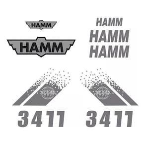 Kit Adesivos Hamm 3411 Para Rolo Compactador