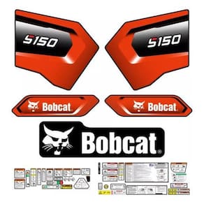 Adesivos Faixa Mini Carregadeira Bobcat S150 2020 Etiquetas