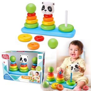 Argolas Encaixar Montar Brinquedo Infantil Para Bebê 30cm