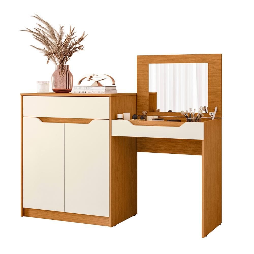 Escrivaninha Penteadeira Trend com 2 Portas e 1 Gaveta