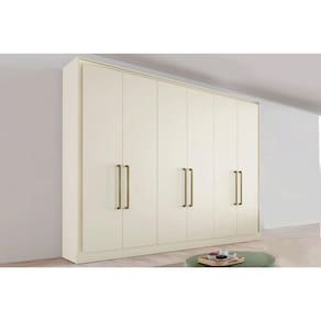 Guarda Roupa Casal 6 Portas e 6 Gavetas Argos Off White - Europa