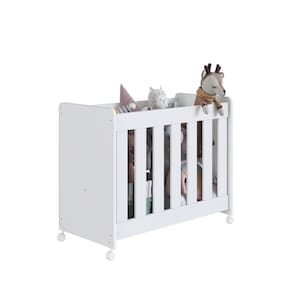 Mini Berço 4 em 1 Multifuncional Linha Evolutivo Branco - Completa Móveis