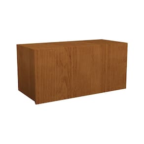 Armário Aéreo p/ Cozinha Denver PH 3104 c/ 1 Porta Basculante Ripada 80cm Freijo Rocks - Herval