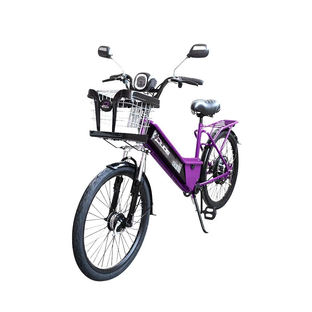 Bicicleta Elétrica - New Confort 800w Lithium - Violeta - Duos Bikes