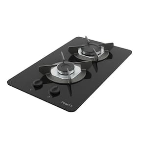 Fogão Cooktop 2 Bocas Mesa Em Vidro - Safe - Ferro Fundido - Fogatti