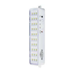 Kit 2 Luminárias De Emergência Blumenau 30 Leds Recarregável Bivolt