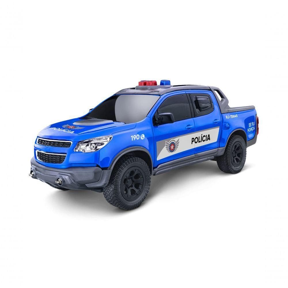 Carrinho Caminhonete Viaturas Pick-up S10 Policia Grande Policia Rj Azul