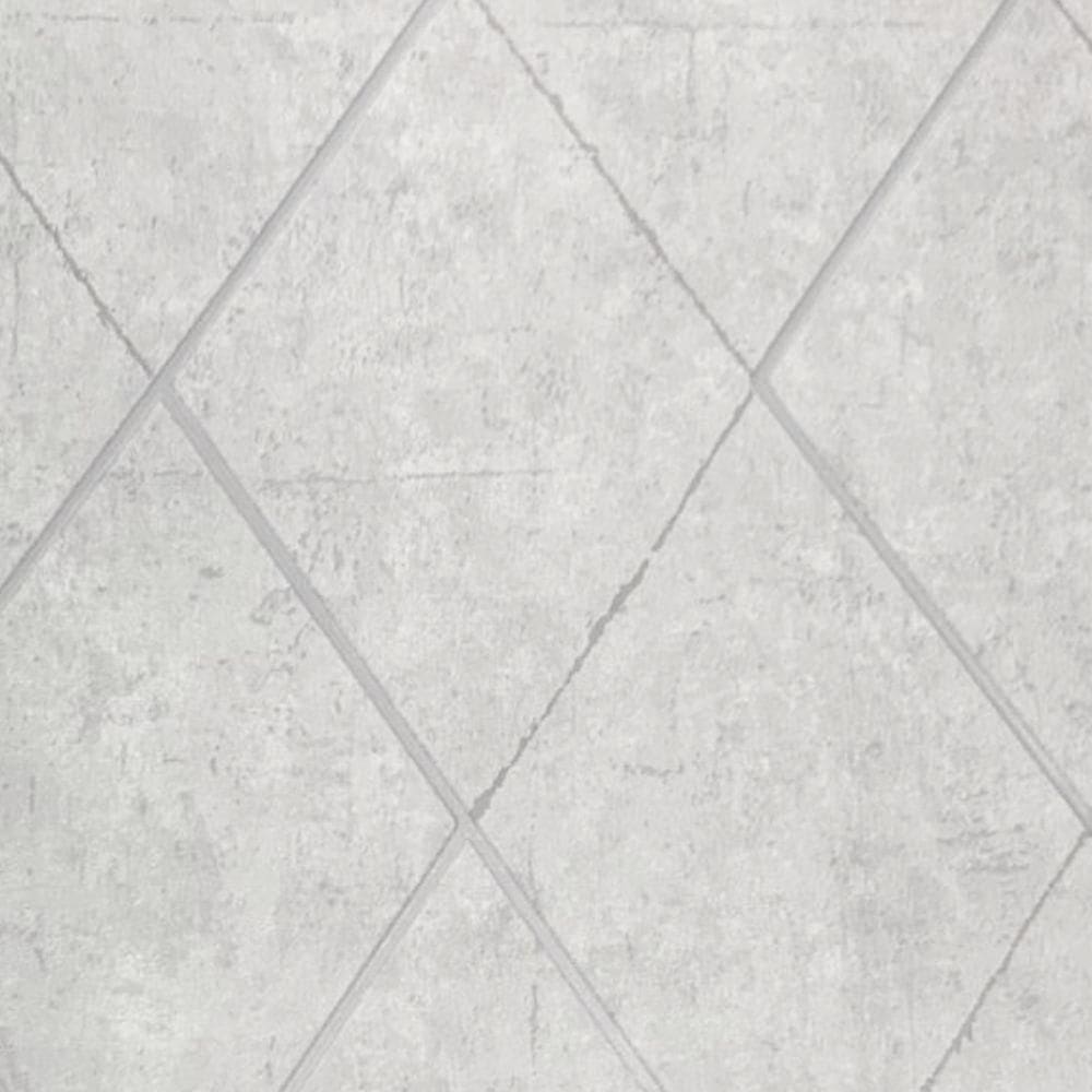 Papel De Parede Santorini Geométrico Cinza Sn132